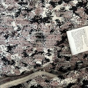 Athleta Elation 7/8 Leggings in Black, White, and Pink